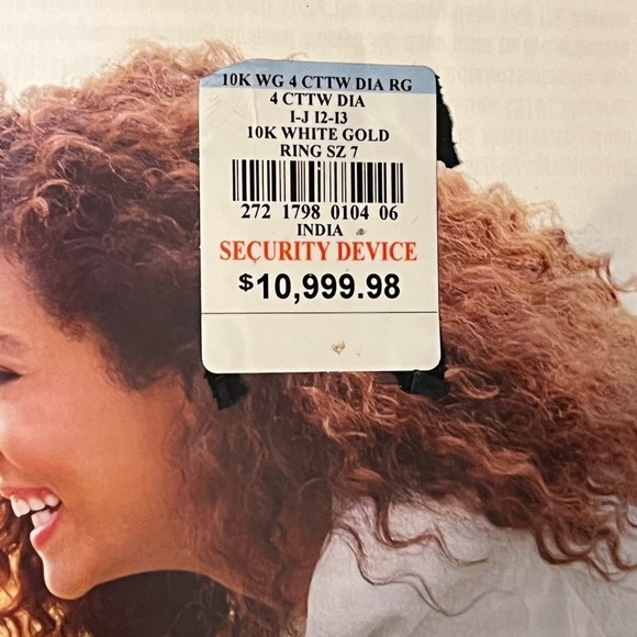 Diamond 4 carat 10k white gold bridal set - Picture 8 of 12